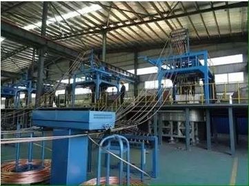 Yüksek Frekanslı İndüksiyon Fırını Sürekli Bakır Çubuk Döküm Makinesi