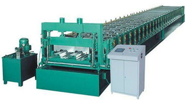 1.0-2.0 mm Kalınlık GI Çelik Metal Güverte Rulo Şekillendirme Makinesi 15kw Elektrikli Kontrol Kabini ile