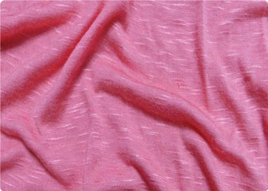 Pembe / Beyaz Viskon Kumaş Mobilya Döşemelik Kumaş Spor Giyim İçin